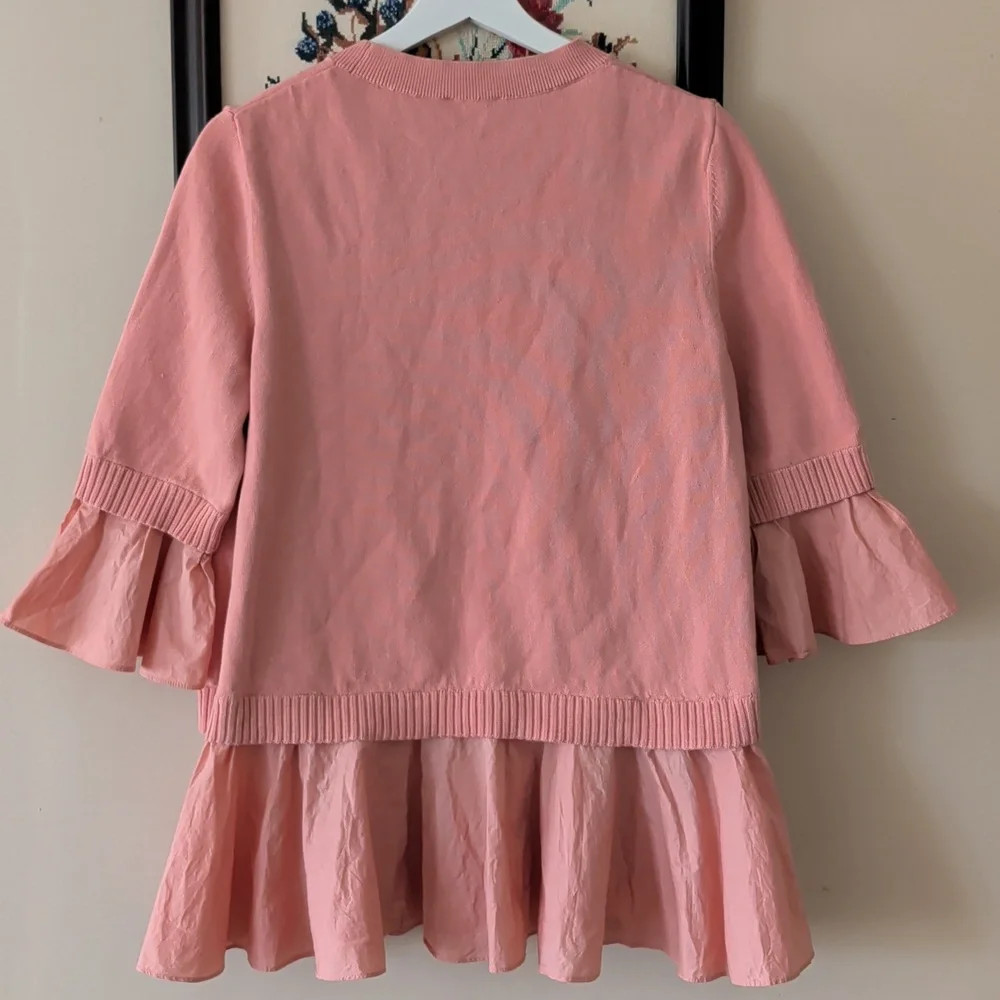 COS Pink Ruffle Hem Pullover Top - Picture 5 of 10